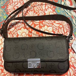 Guess Faux Leather/PVC cross body/shoulder purse